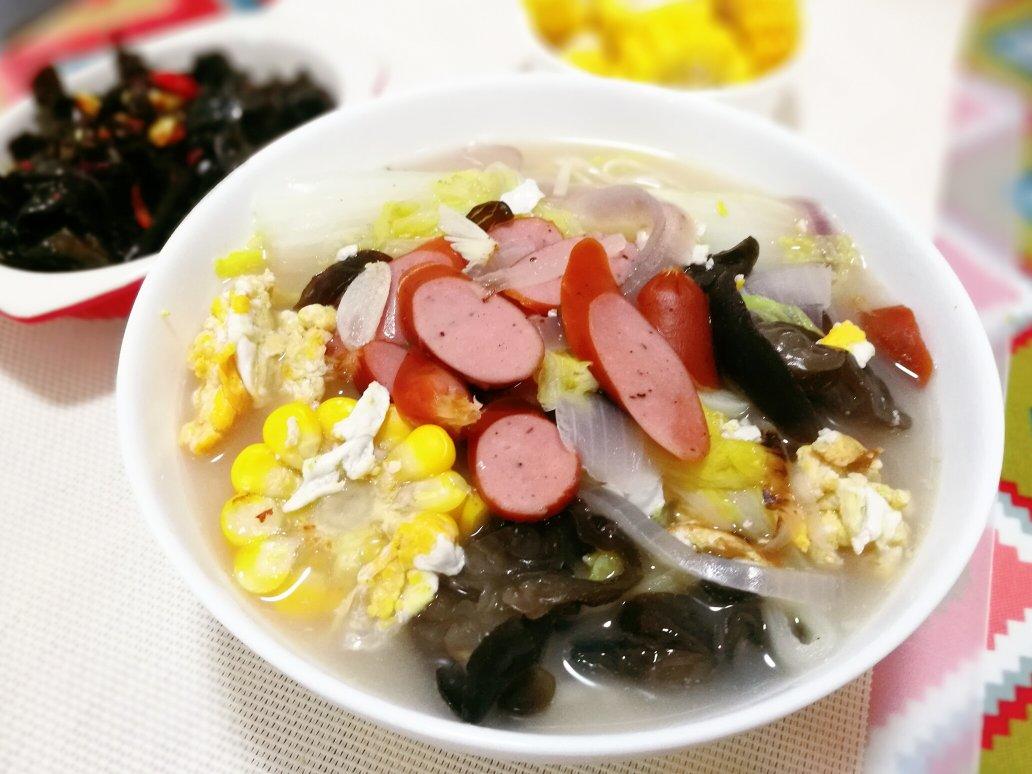 简单早饭西红柿鸡蛋挂面