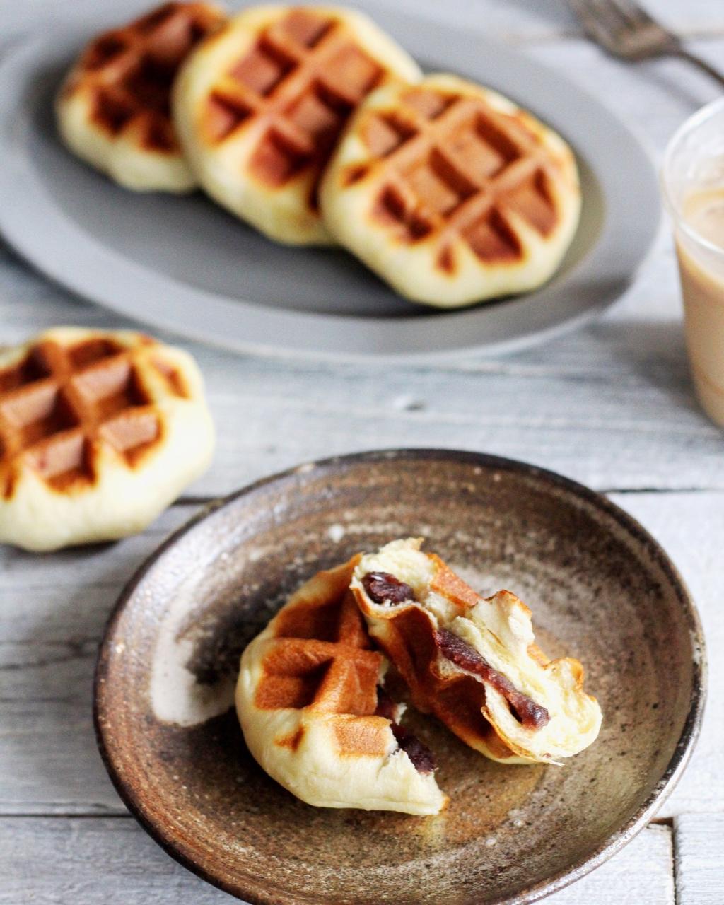 全麦红豆酵母版华夫饼—kenwood松饼机