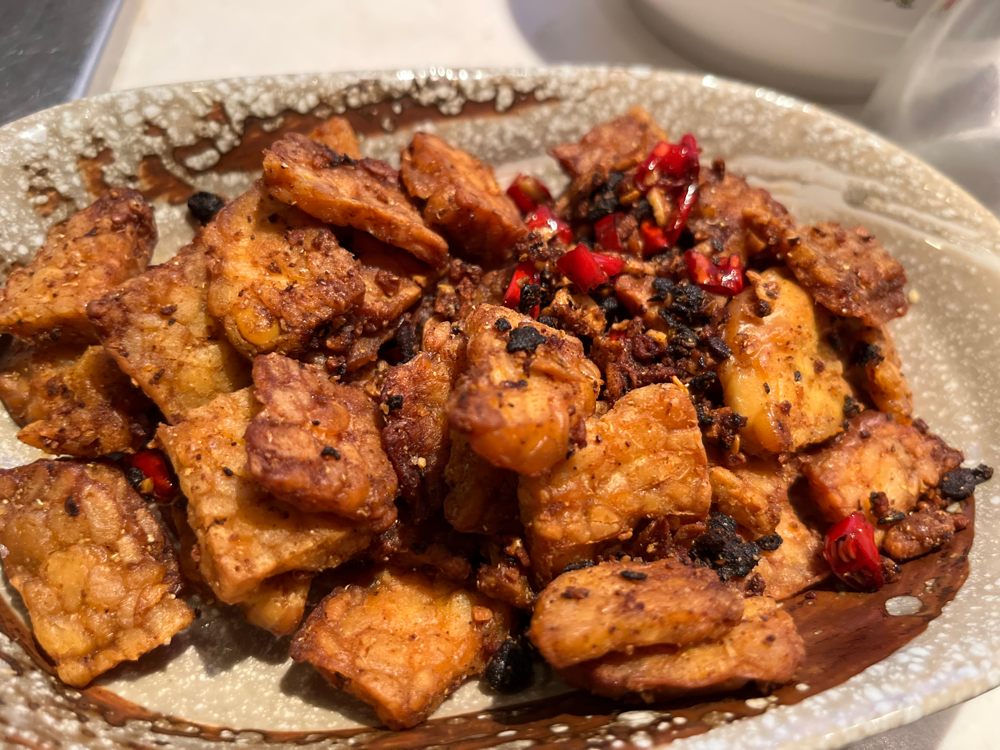 马来式炒天贝 Stir Fried Tempeh