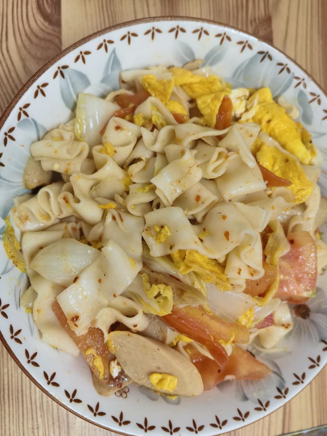 西红柿鸡蛋炒面