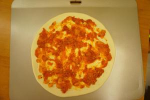 黑橄榄培根虾仁披萨的做法 步骤13
