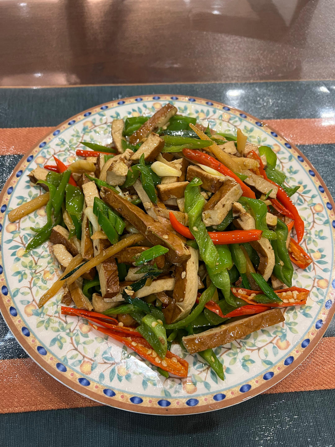 青椒炒豆干