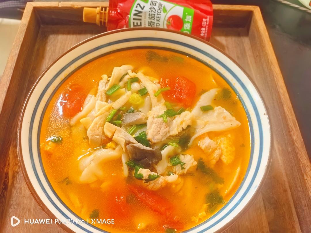 西红柿鸡蛋面的做法