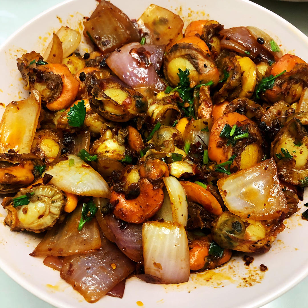 无敌辣炒扇贝肉