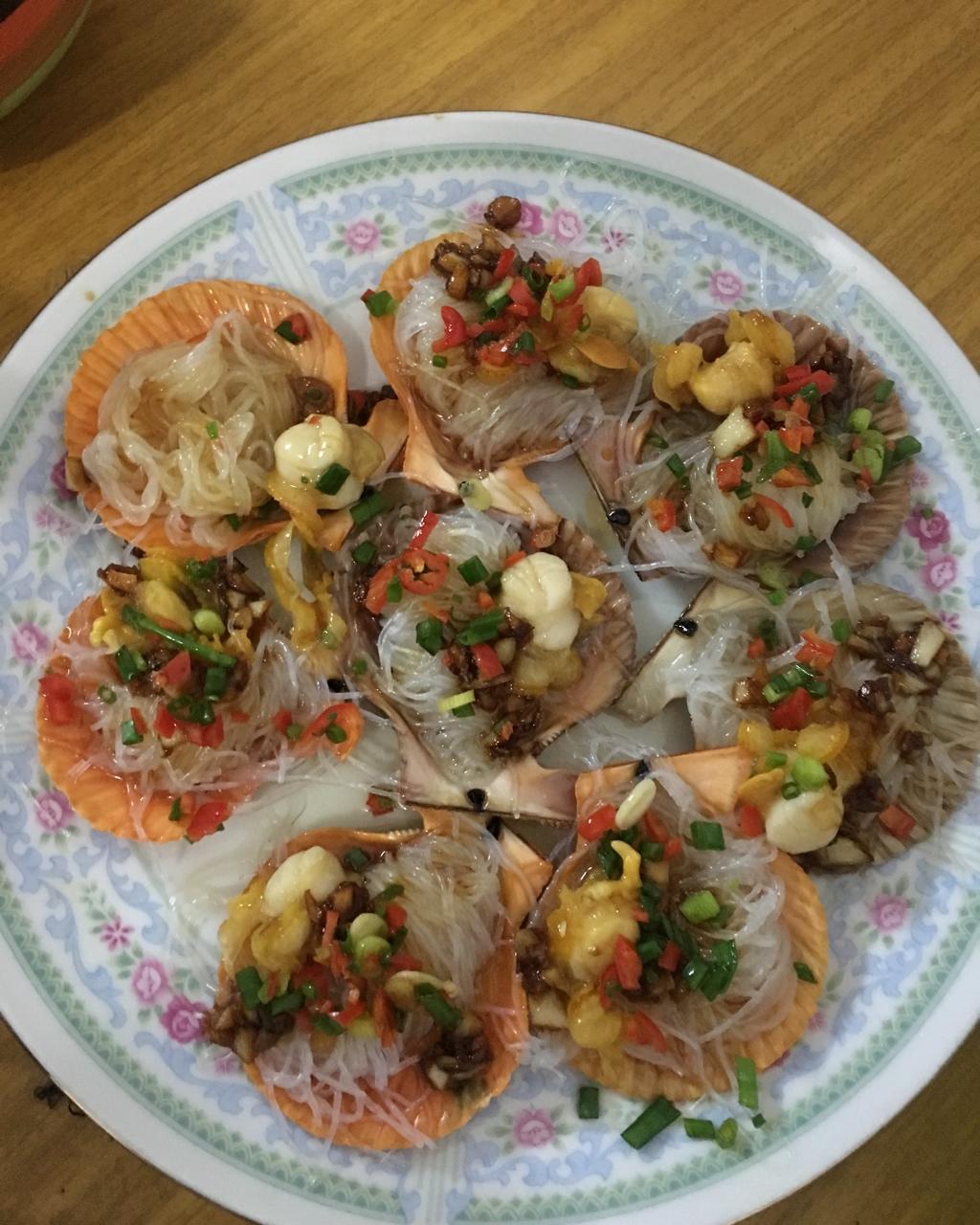 蒜蓉粉丝蒸扇贝