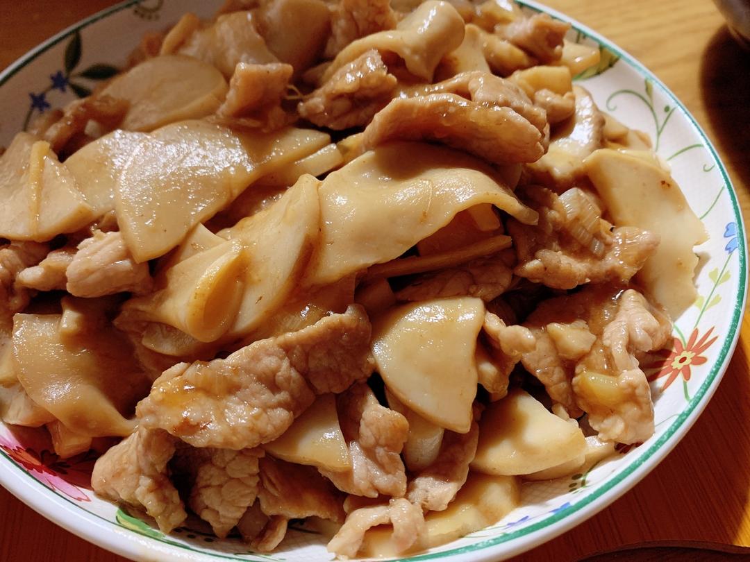 肉炒杏鲍菇