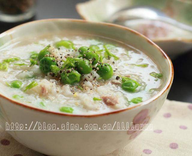 豌豆牛肉粥的做法