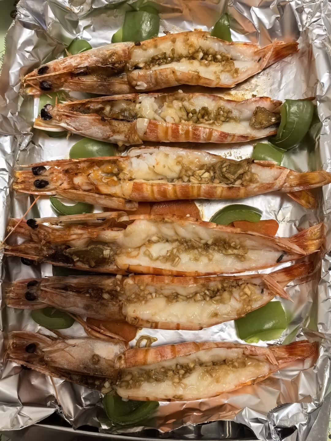 蒜蓉烤对虾