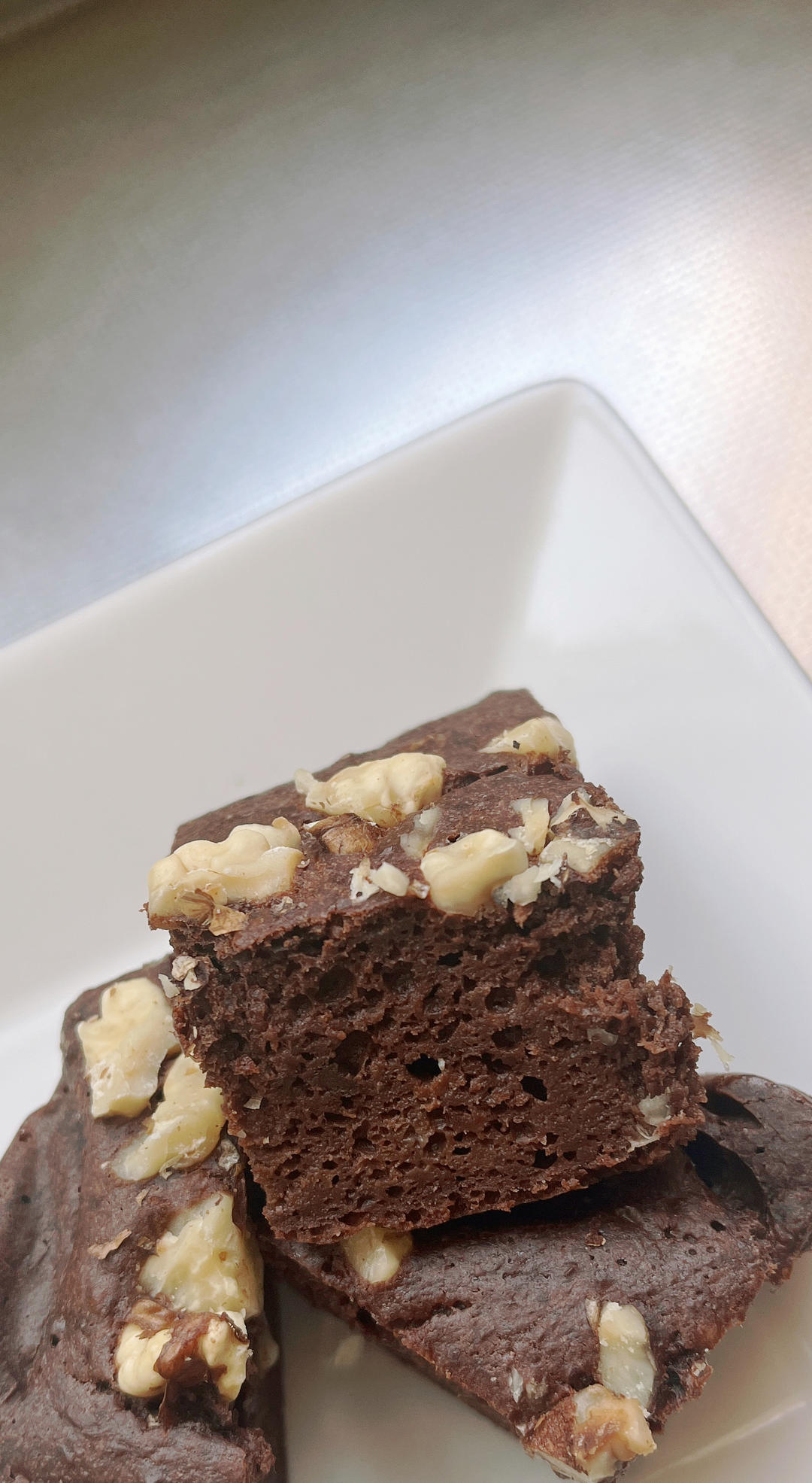 软糯醇香~无油无糖香蕉版低卡布朗尼~