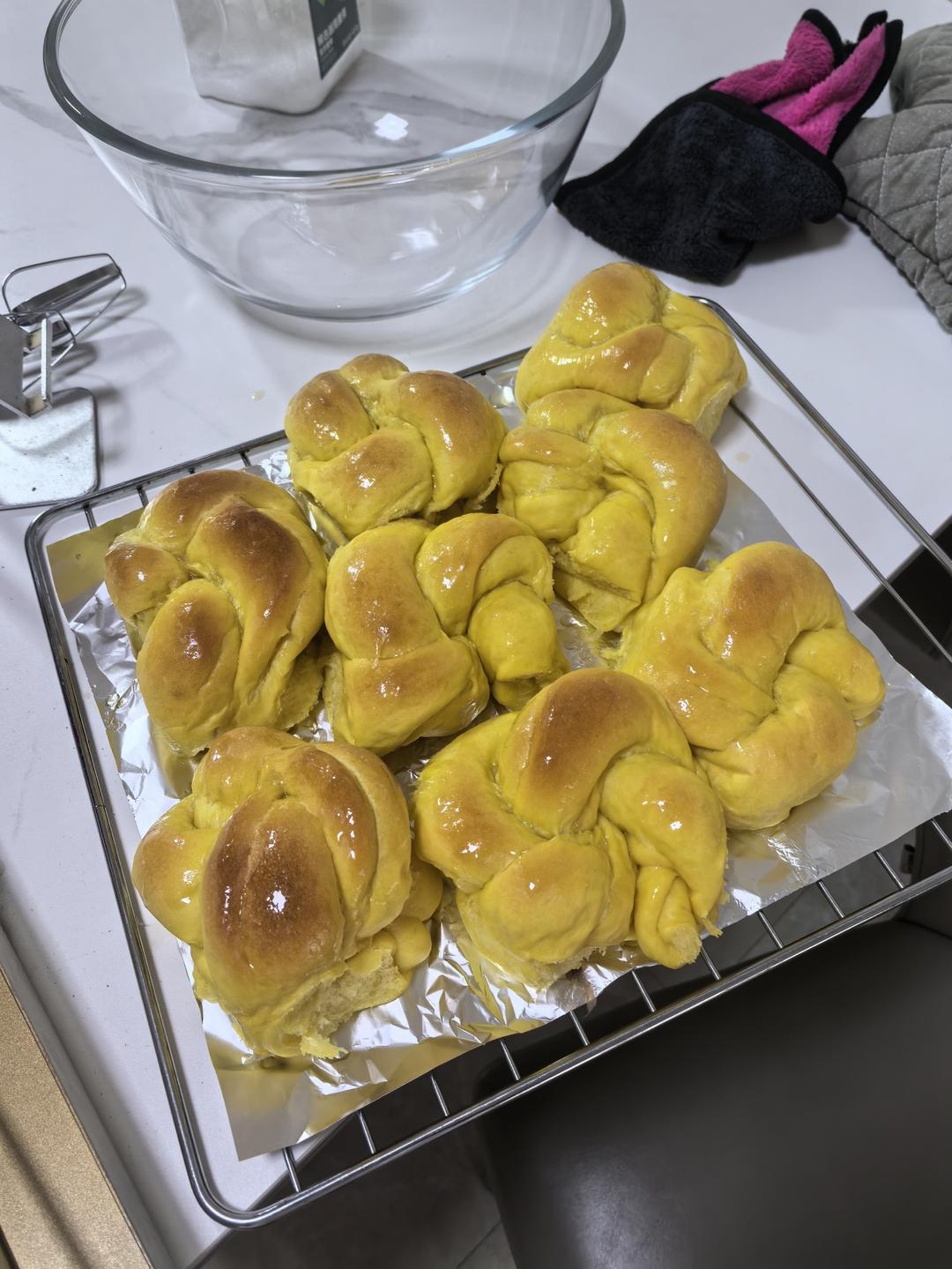 无一滴水的南瓜老面包