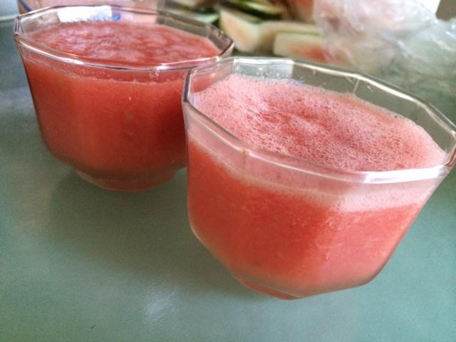西瓜番茄混合果汁的做法