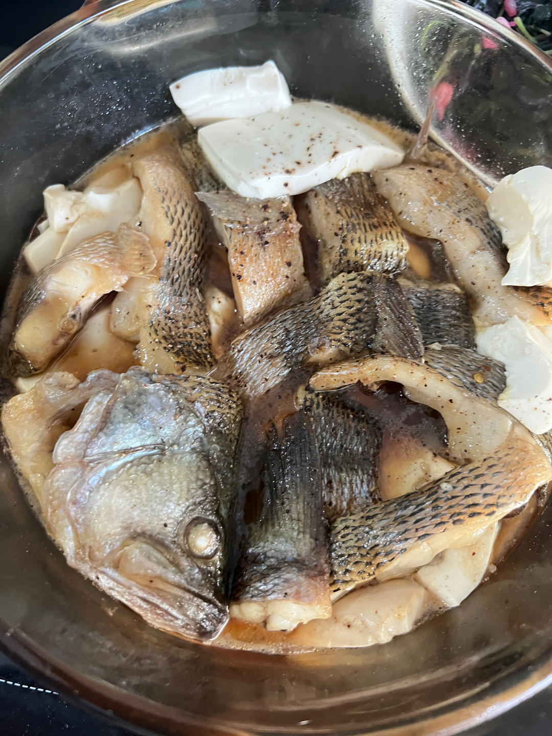 葱香焗鲈鱼