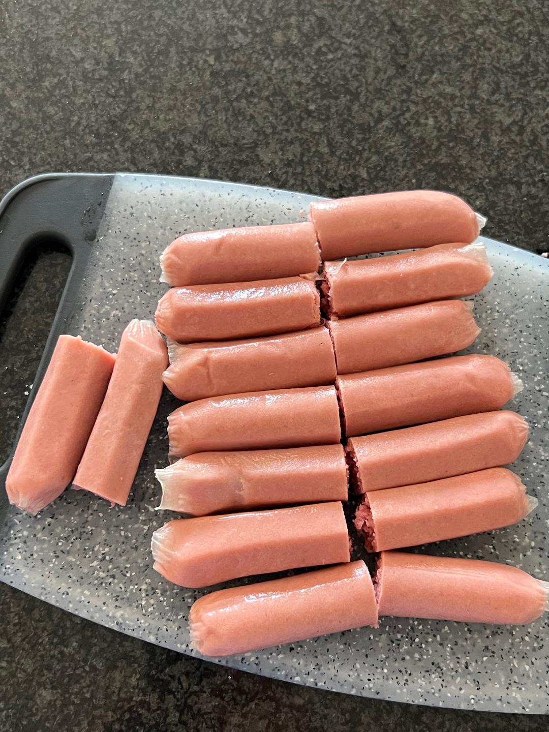 芝士香肠拉丝棒的做法 步骤3