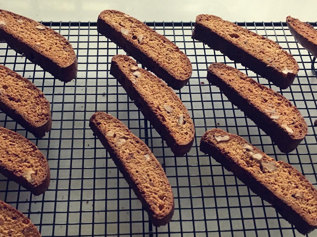 全麦咸蛋黄杏仁意式脆饼Biscotti——低卡超香吃网红【低卡小食】