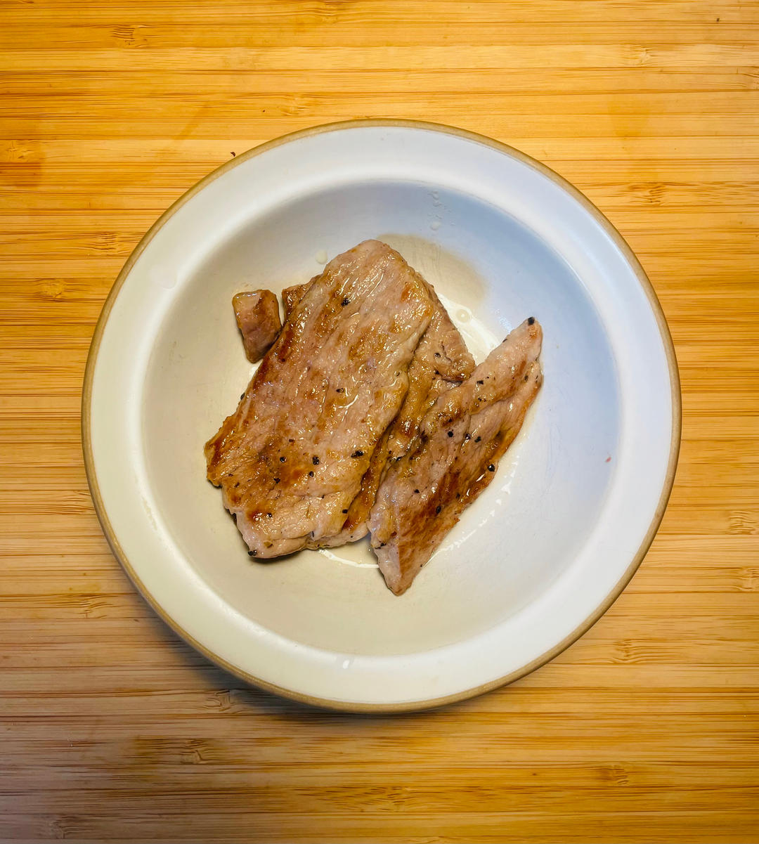 五分钟成就的宴客菜：香煎梅花肉