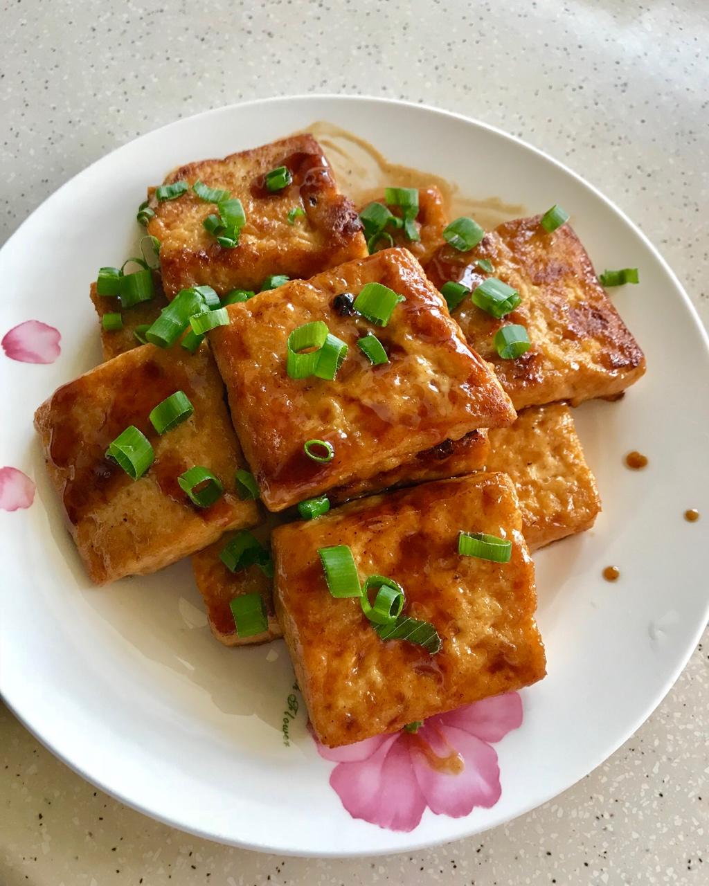 雪彤318做的香煎豆腐