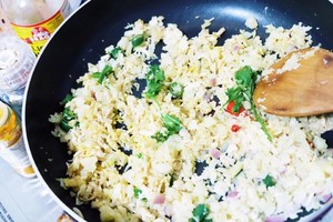 健身抗糖化 低卡路里抗炎花菜饭cauliflower Rice的做法步骤图 减法维根 下厨房 健身抗糖化 低卡路里抗炎花菜饭cauliflower Rice的做法步骤图 减法维根 下厨房
