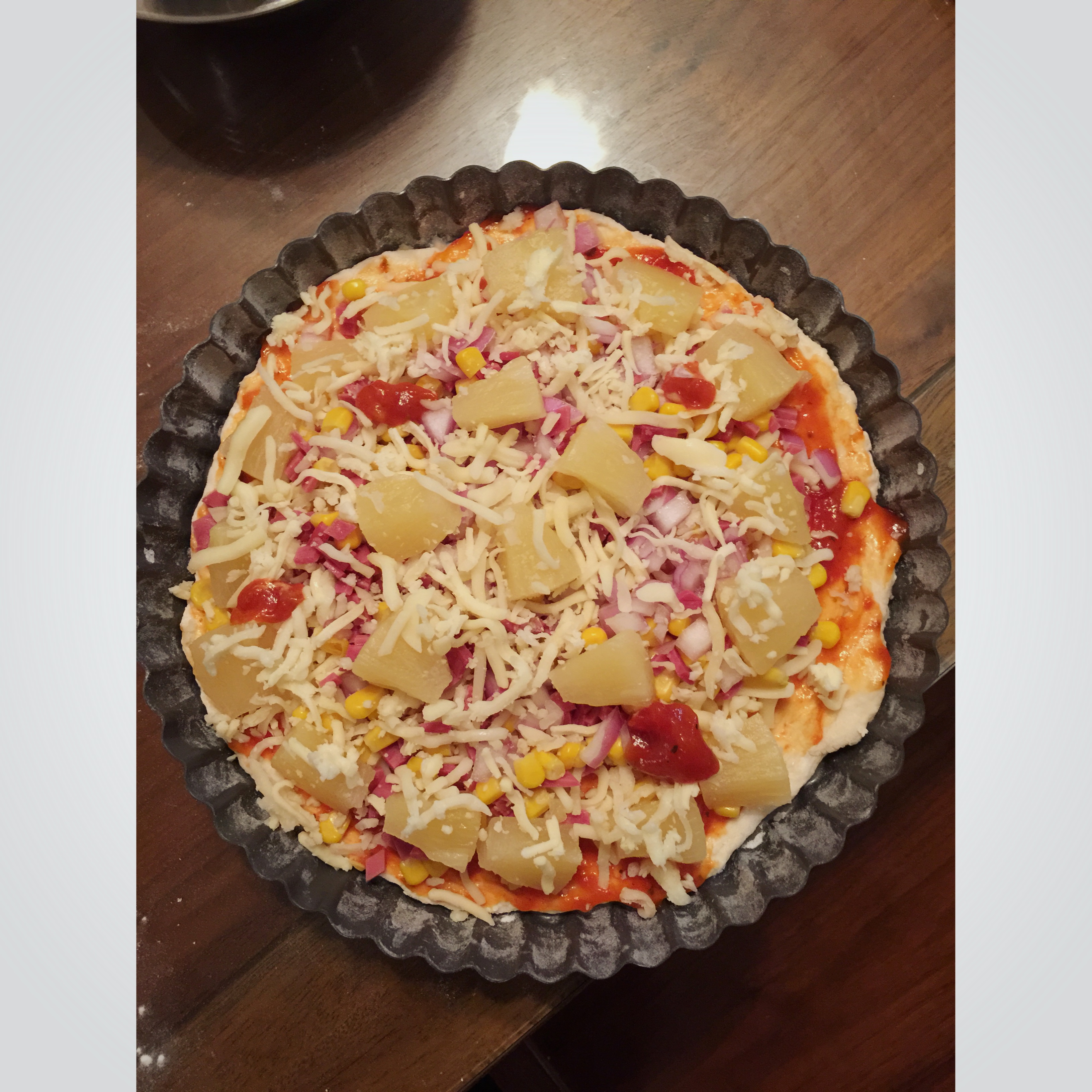 不用酵母的披萨底 No Yeast Pizza Dough