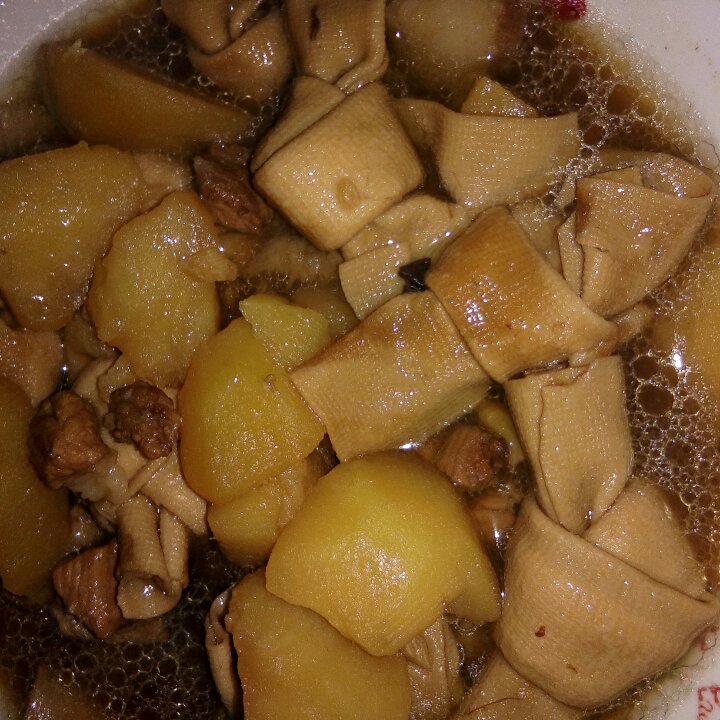 千张结烧肉