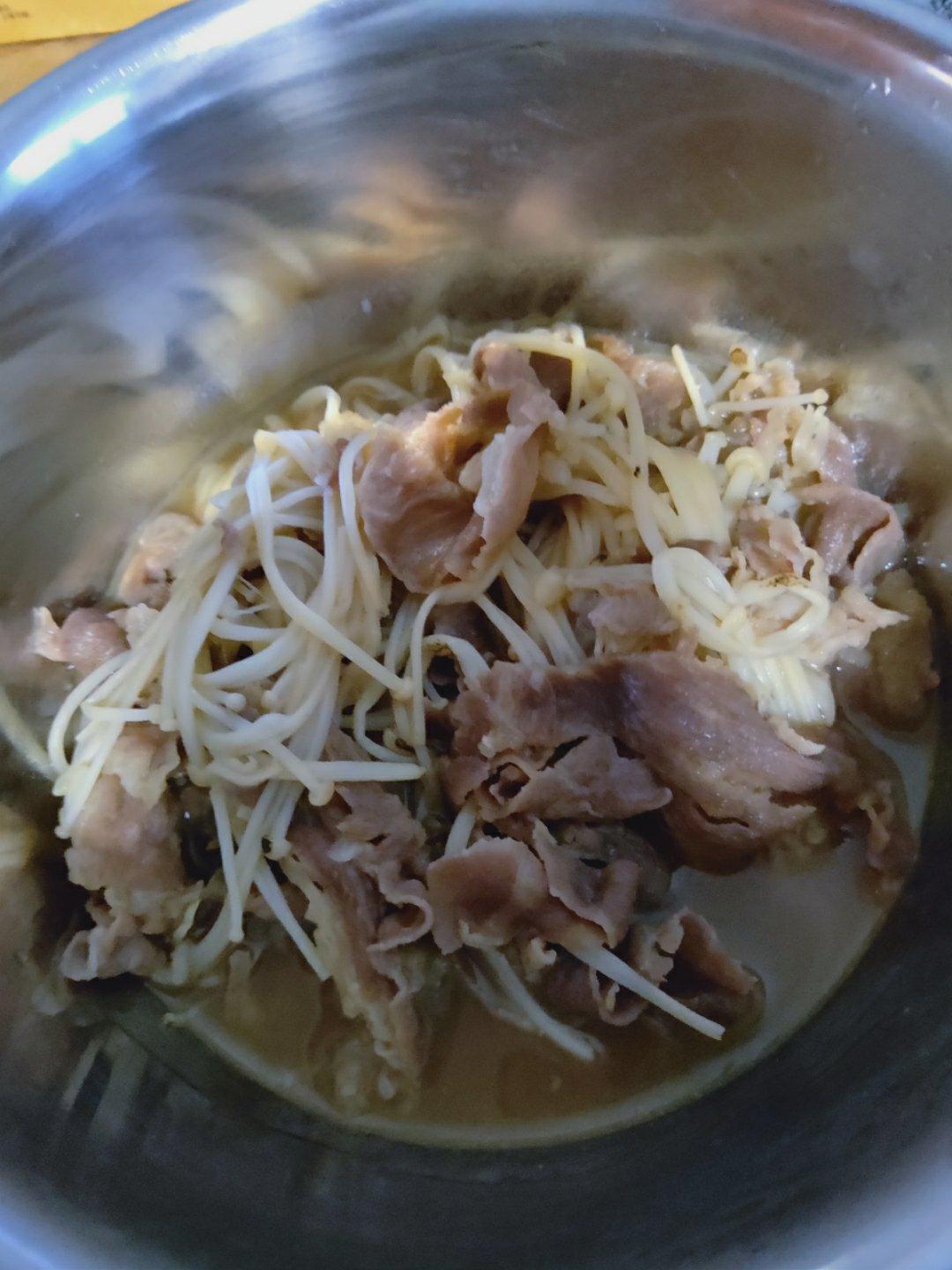 懒人版日式金针菇肥牛