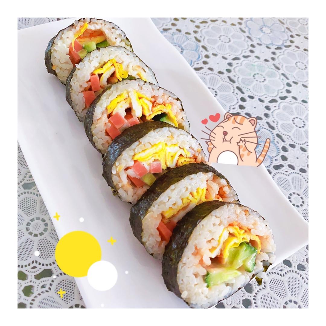 高颜值的紫菜包饭