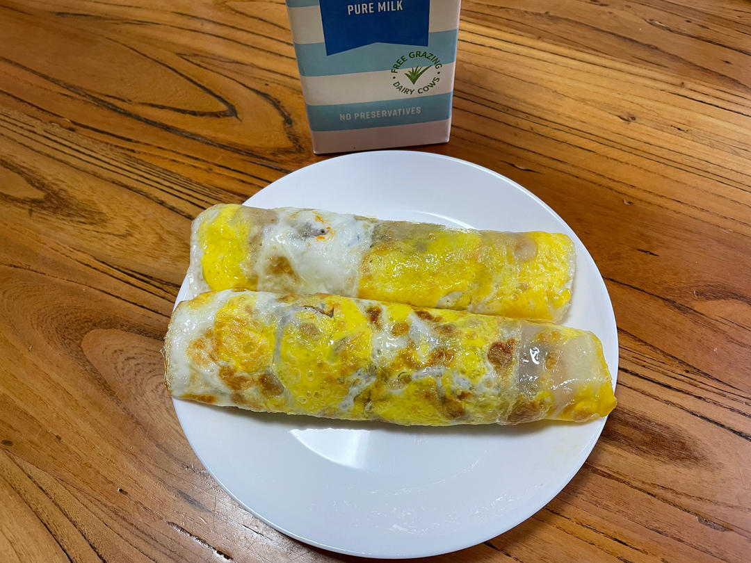 秒杀早餐摊不破皮大煎饼，步骤超详细