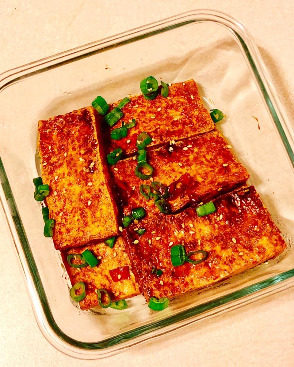 葱烧豆腐