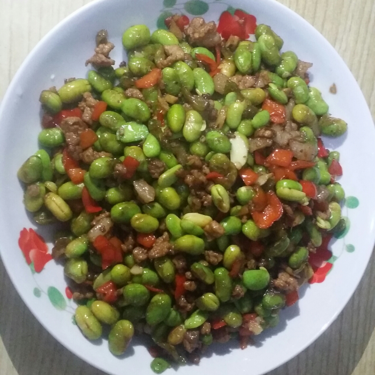 下饭菜 肉末毛豆