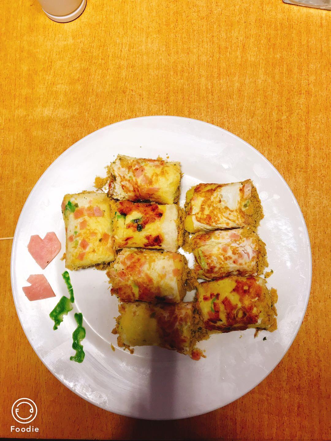 土司片蜕变肉松卷