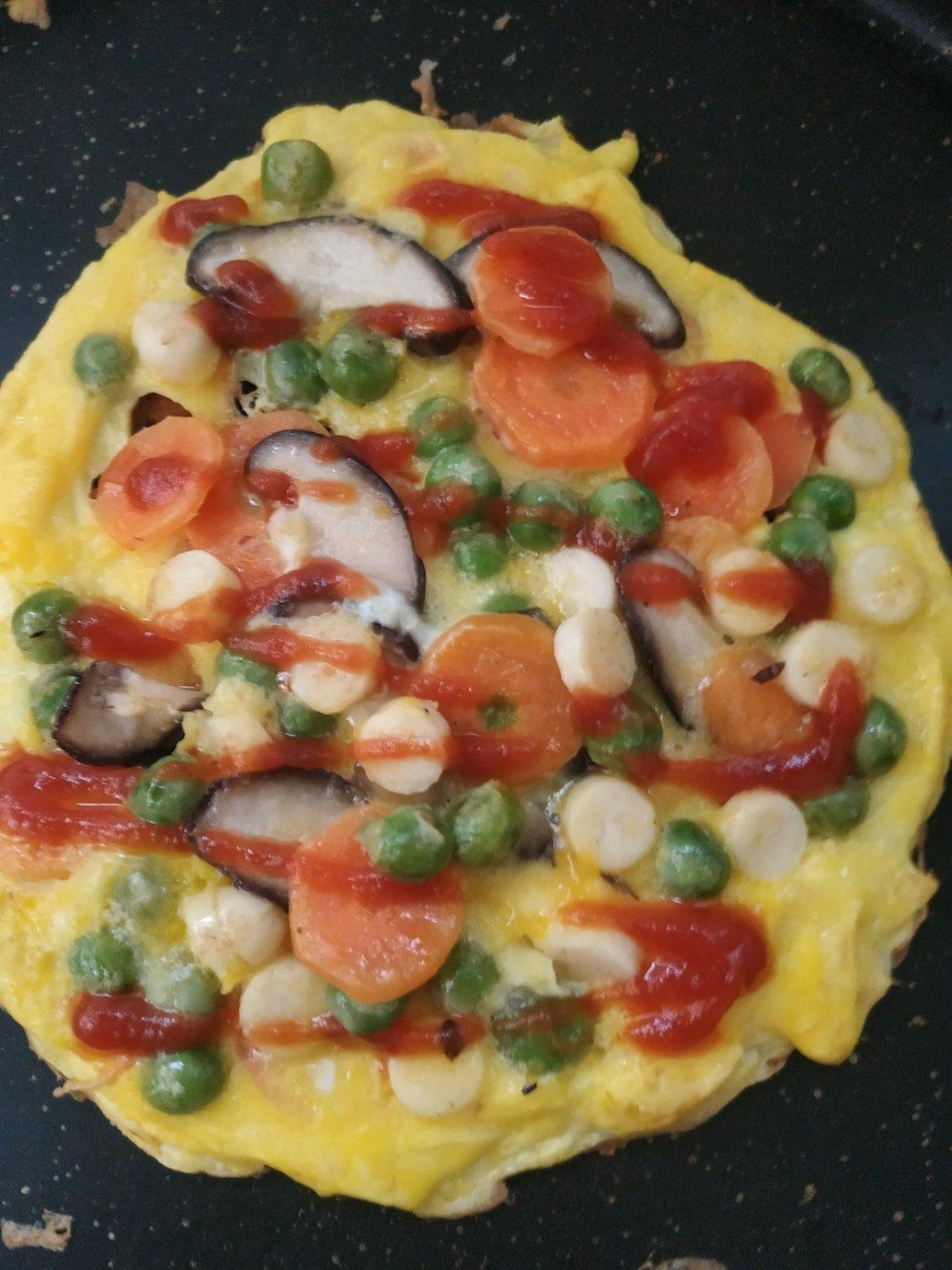 顺其自然朱姨做的儿童早餐—创意披萨