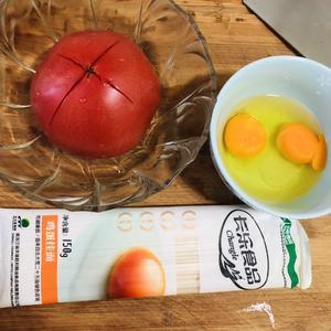 柿子鸡蛋面的做法 步骤1