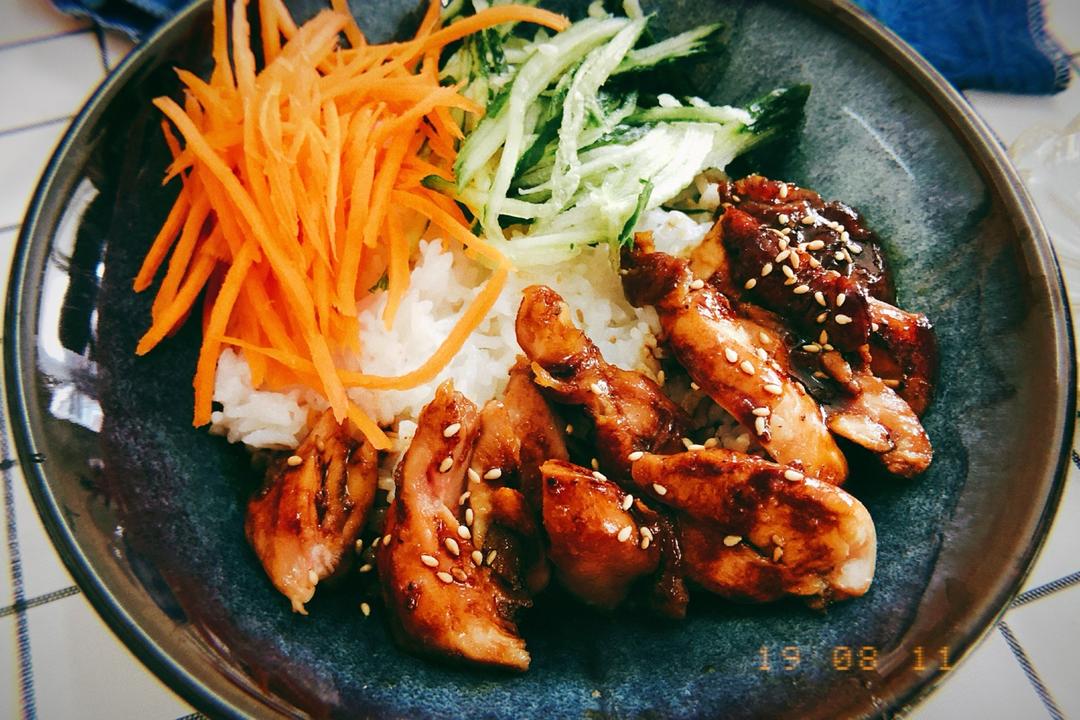 厨房小白也能学会的「照烧鸡腿饭」