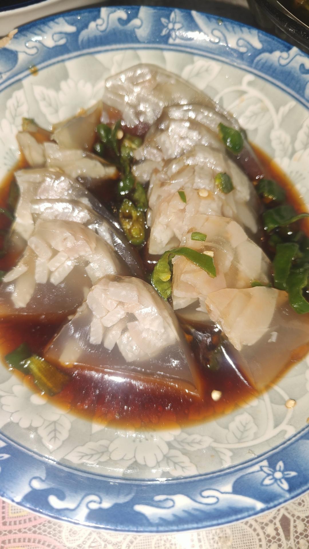 水晶肉皮冻