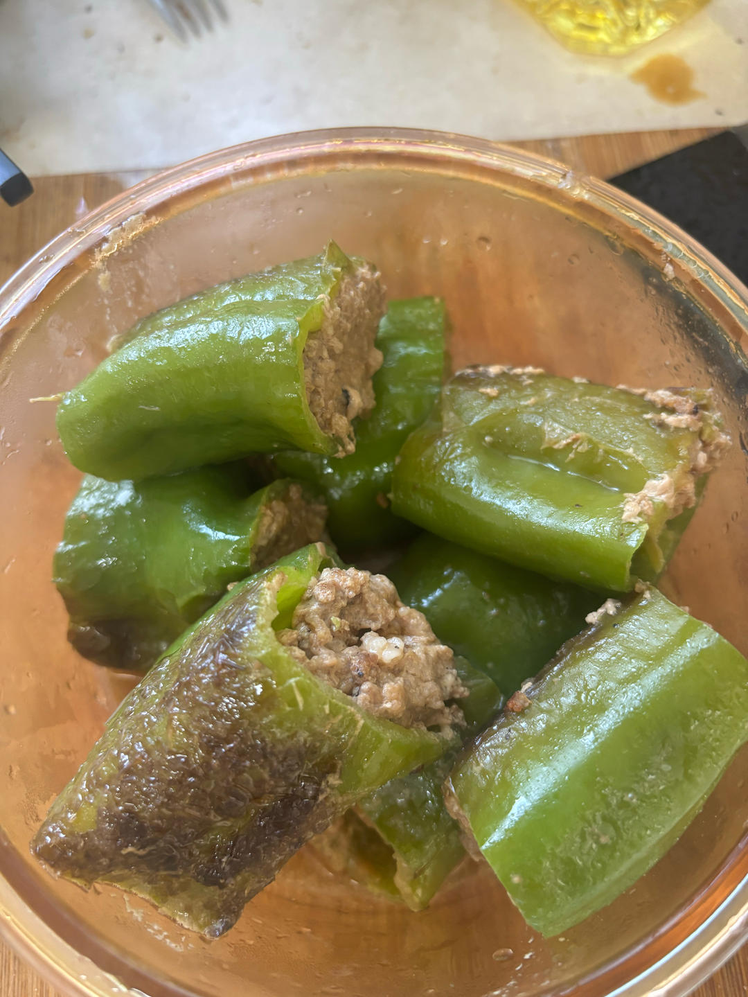 销魂青椒酿肉【超级下饭】