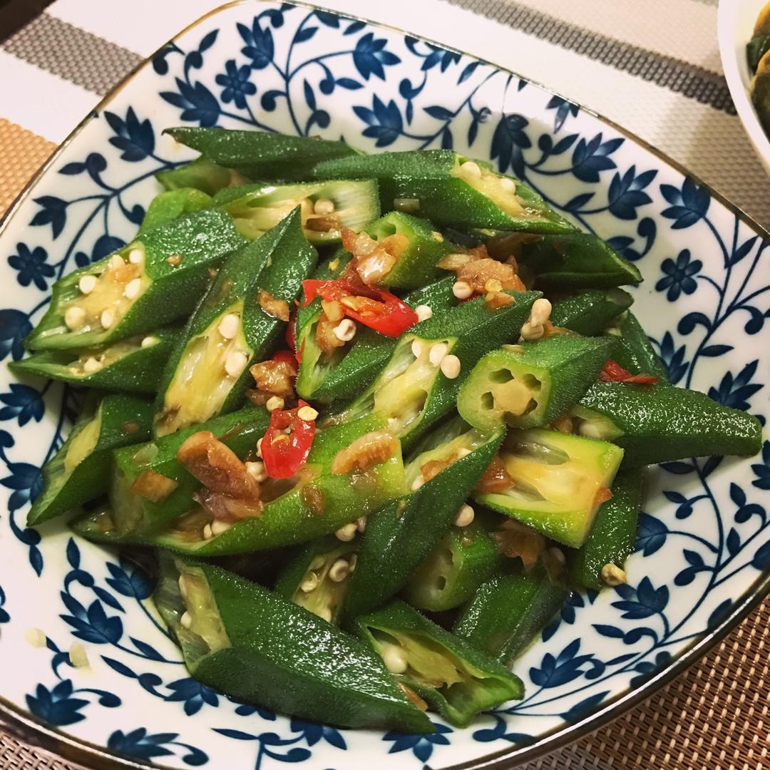 秋葵最好吃的做法，蒜香秋葵