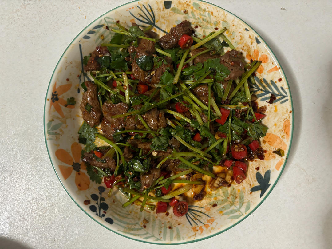 超级快手香菜拌牛肉