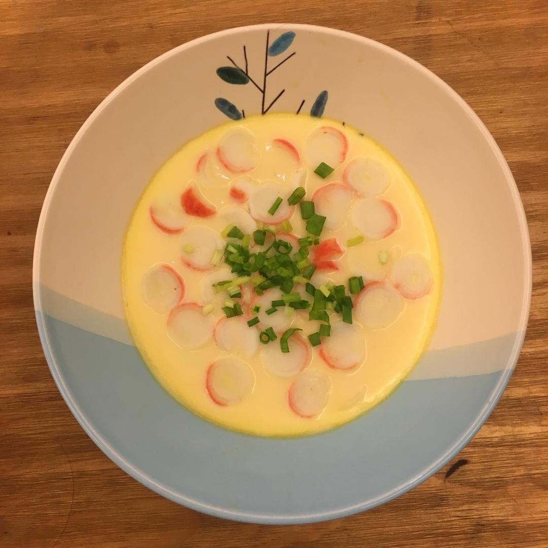 蟹棒蒸蛋