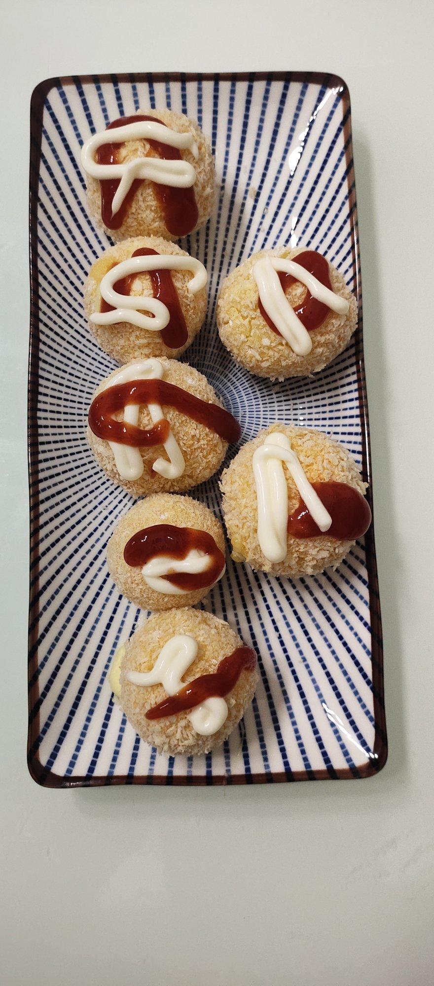 爆浆又拉丝的芝士土豆球！