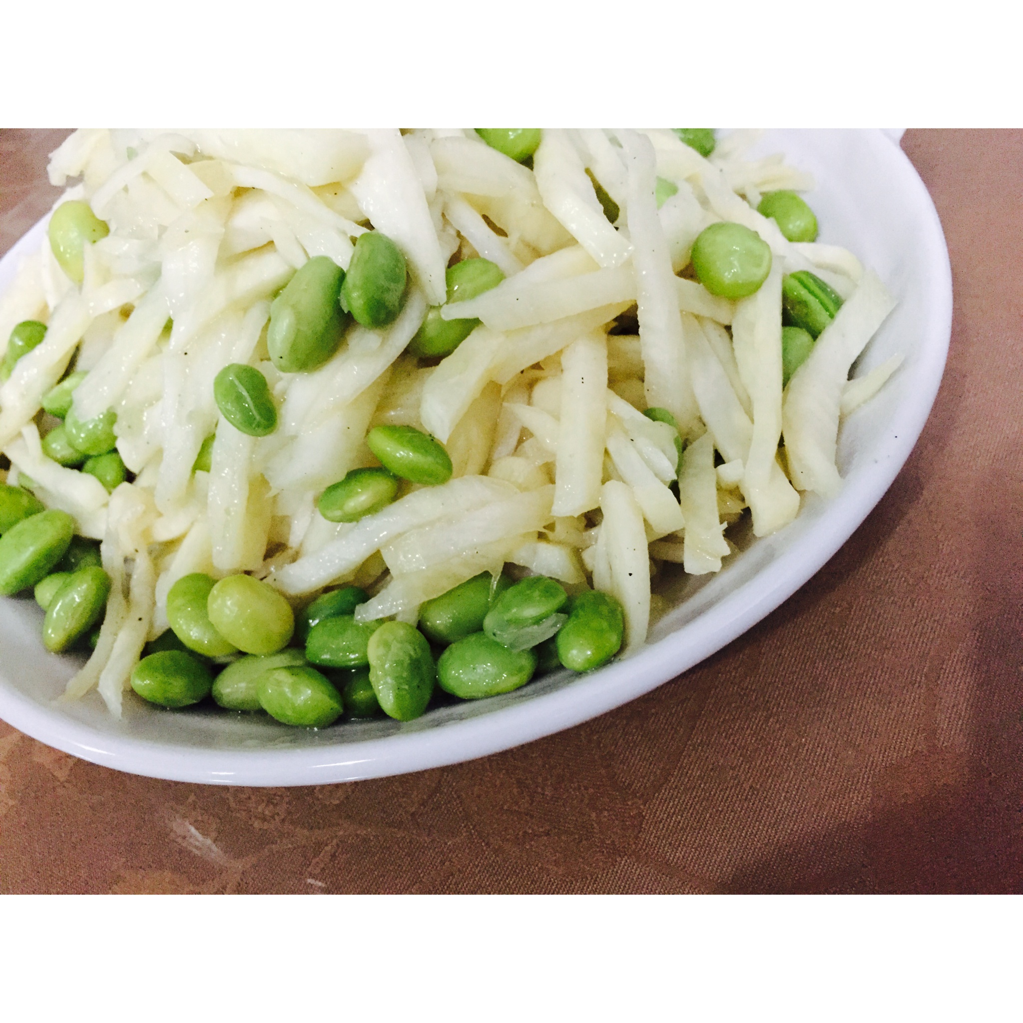 清炒茭白毛豆