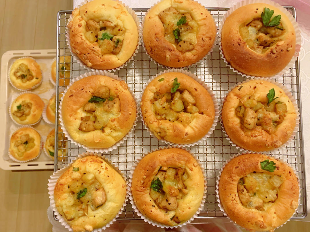 好吃到流泪的芥末鸡肉面包