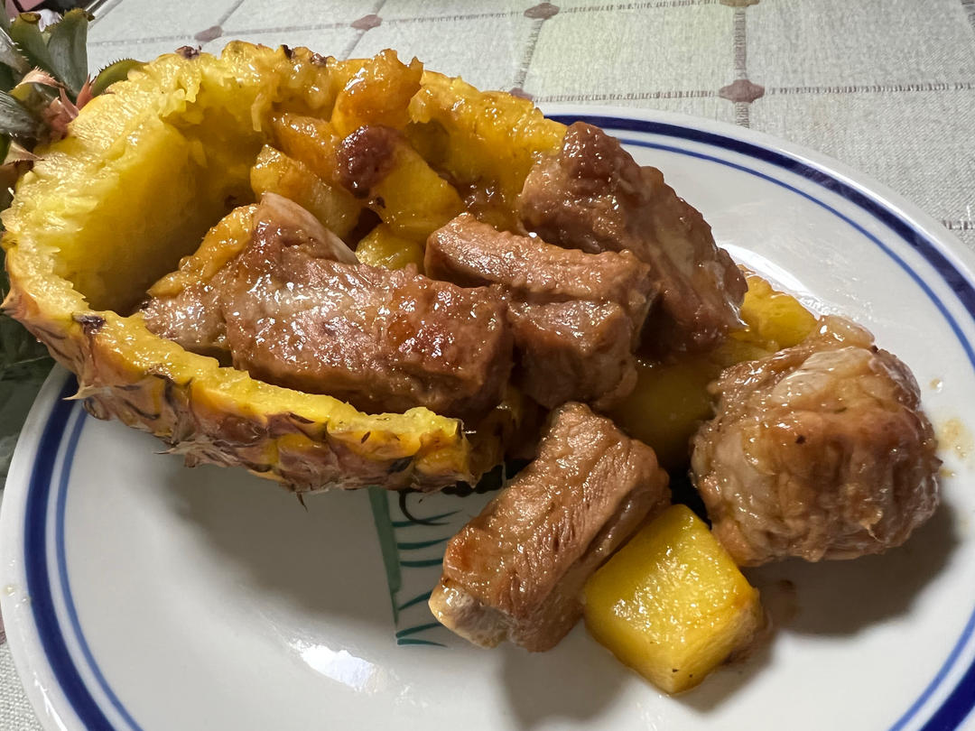 菠萝炒排骨