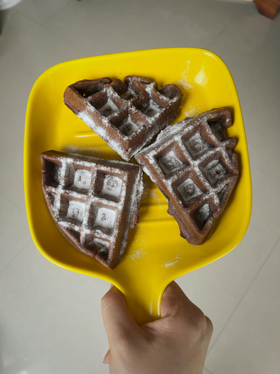 可可糯米华夫饼