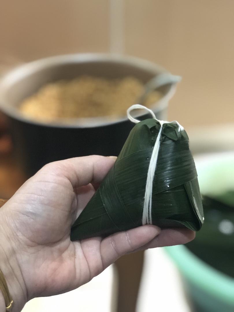 粽子包法之三            小脚粽
