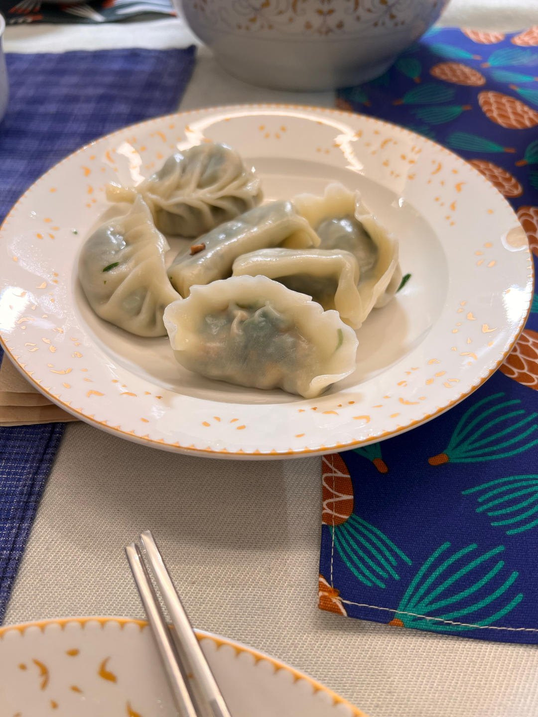 春天纯素好味——荠菜鸡蛋饺子