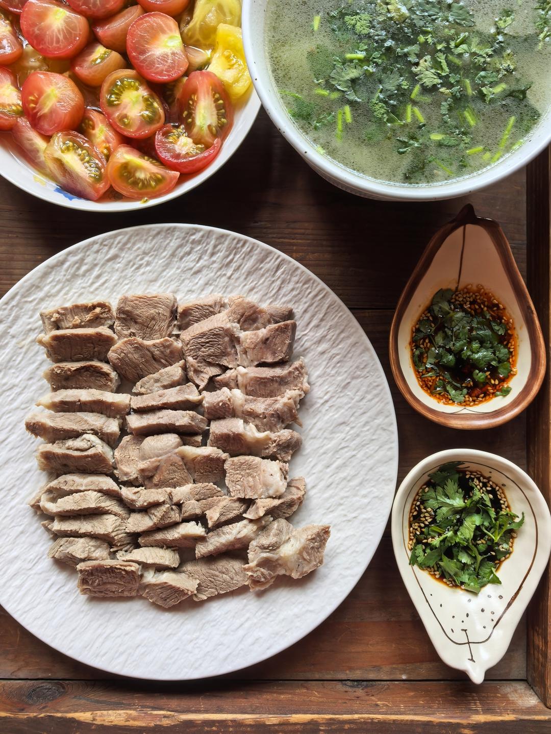 白切梅花肉