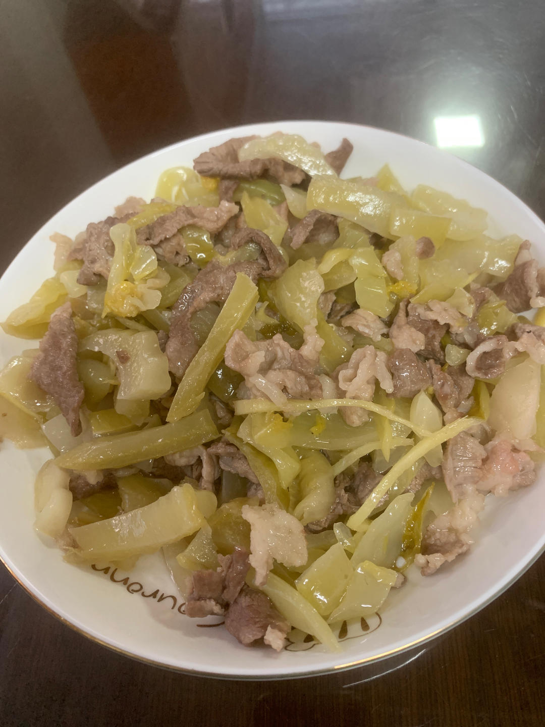 咸菜炒猪肉