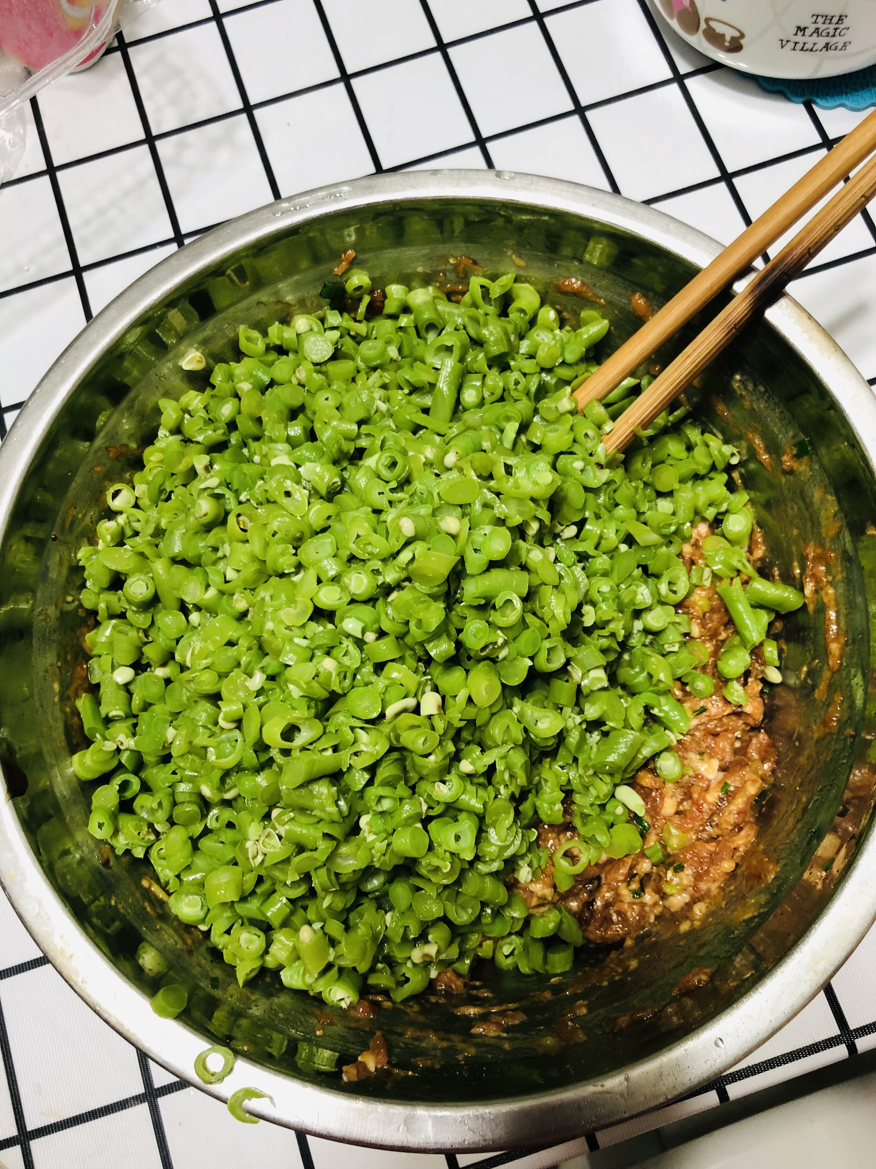 美味豇豆水饺的做法