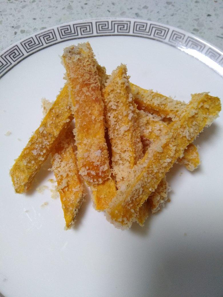 椰蓉烤红薯条（健康夜宵）