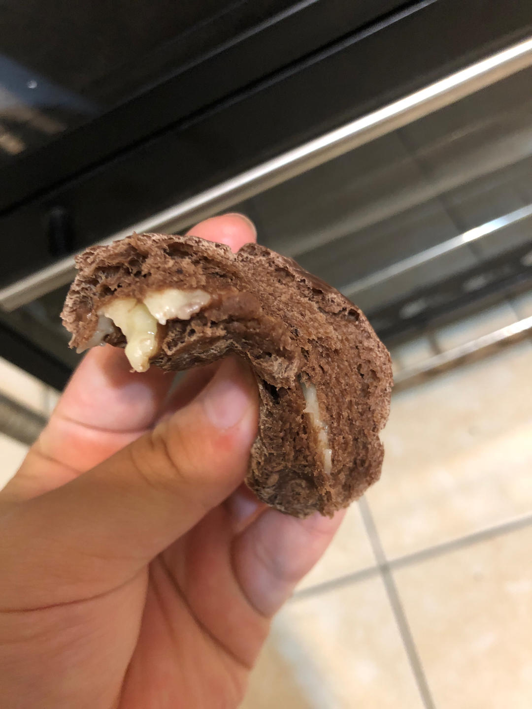 超级好吃简单好做的可可麻薯软欧面包