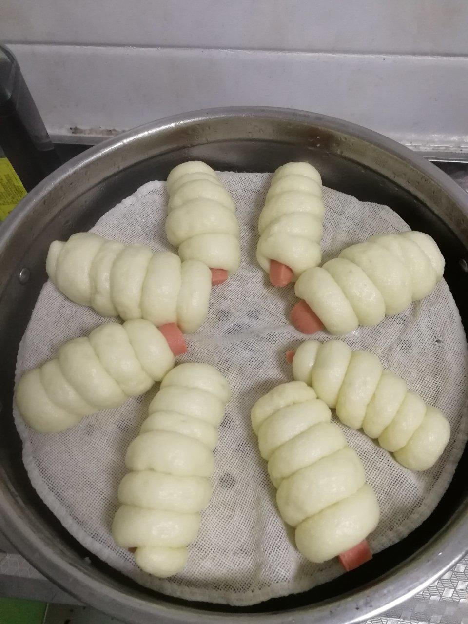 快手火腿卷～一次发酵